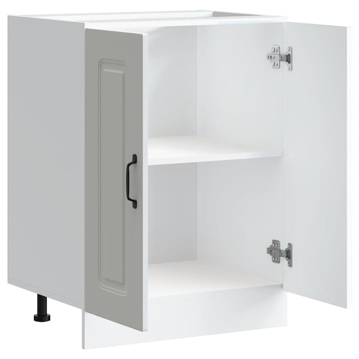 vidaXL Mobile base lavello Kalmar Bianco 60x46x81,5 cm in Truciolato