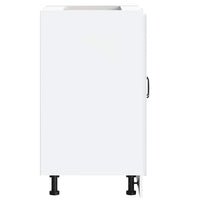 Mobile base lavello-Armadietto da bagno Kalmar Bianco 60x46x81,5 cm in Truciolato