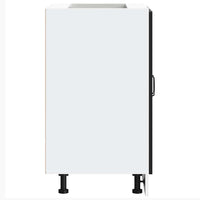 Mobile base lavello-Armadietto da bagno Kalmar Nero 60x46x81,5 cm in Truciolato