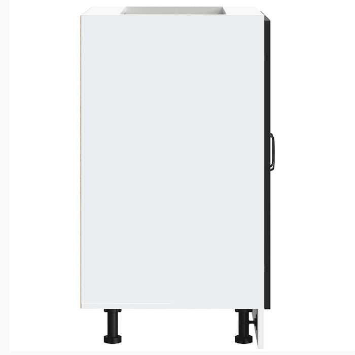 Mobile base lavello-Armadietto da bagno Kalmar Nero 60x46x81,5 cm in Truciolato