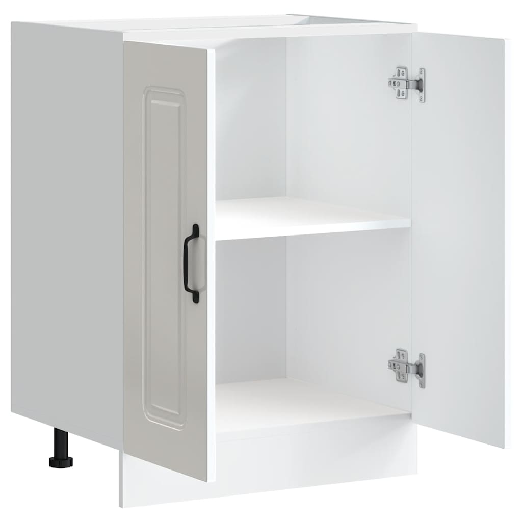 Mobile base lavello Kalmar Bianco Lucido 60x46x81,5 cm