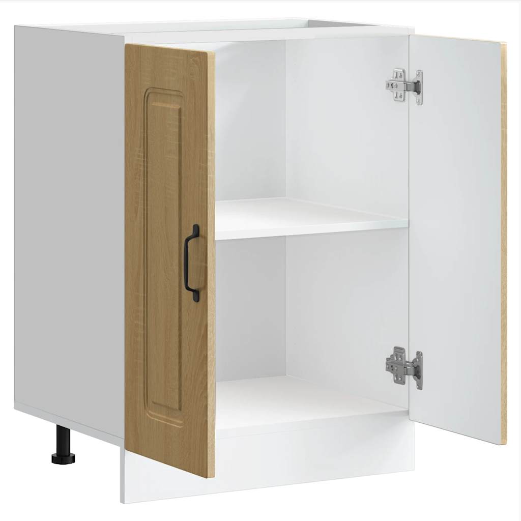 Mobile base lavello-Armadietto da bagno Kalmar Rovere Sonoma 60x46x81,5 cm