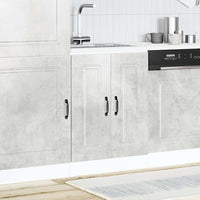 Mobile base lavello-Armadietto da bagno Kalmar Grigio Cemento 60x46x81,5 cm