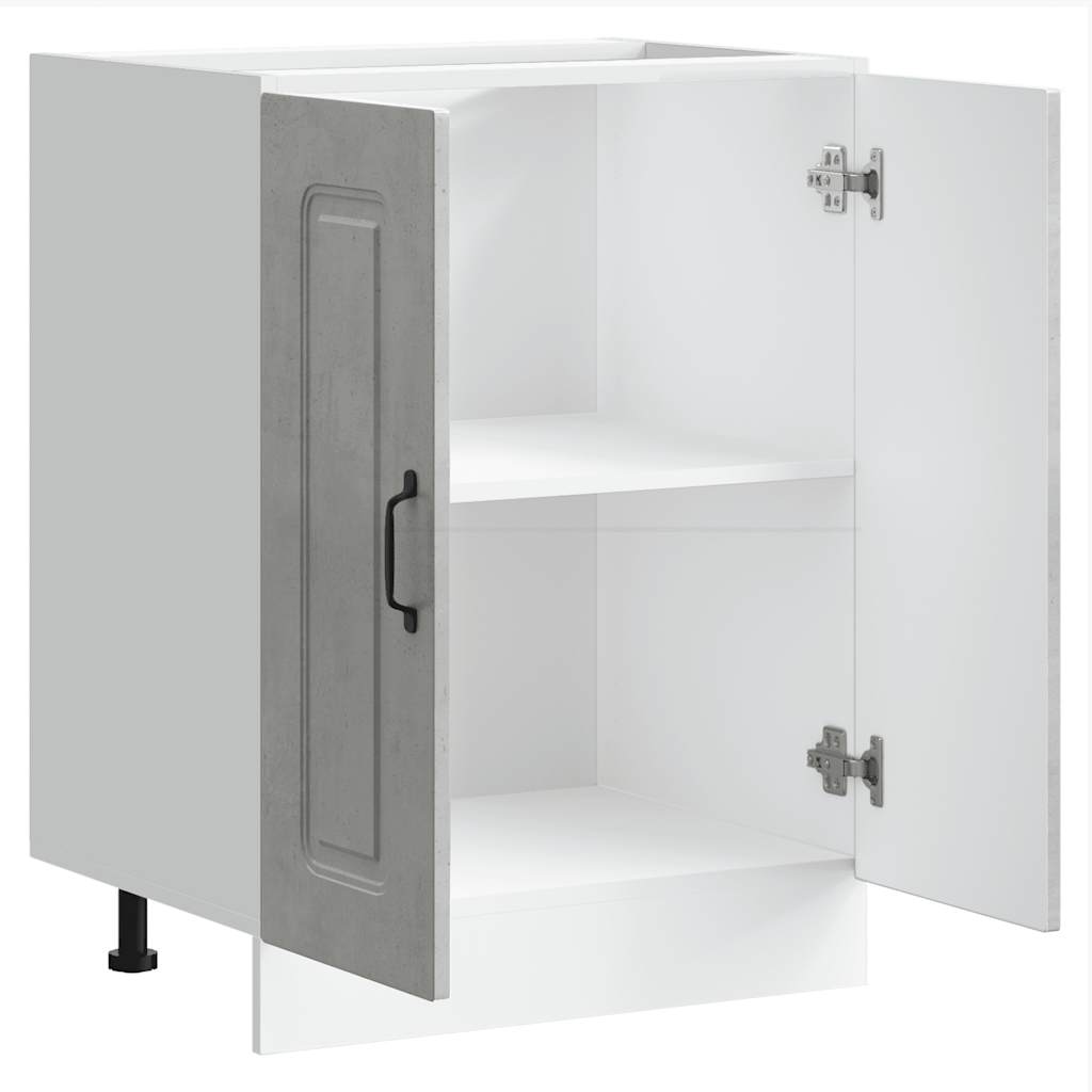 Mobile base lavello Kalmar Grigio Cemento 60x46x81,5 cm 853441