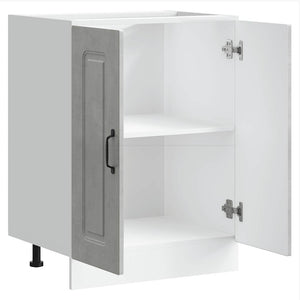 Mobile base lavello Kalmar Grigio Cemento 60x46x81,5 cm 853441