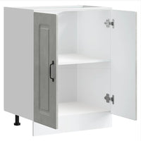 vidaXL Mobile base lavello Kalmar Grigio Cemento 60x46x81,5 cm