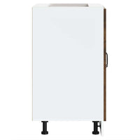 Mobile base lavello-Armadietto da bagno Kalmar Rovere Fumo 60x46x81,5 cm Truciolato
