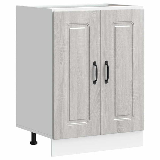 vidaXL Mobile base lavello Kalmar Grigio Sonoma 60x46x81,5 cm