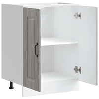 vidaXL Mobile base lavello Kalmar Grigio Sonoma 60x46x81,5 cm