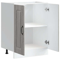 Mobile base lavello-Armadietto da bagno Kalmar Grigio Sonoma 60x46x81,5 cm
