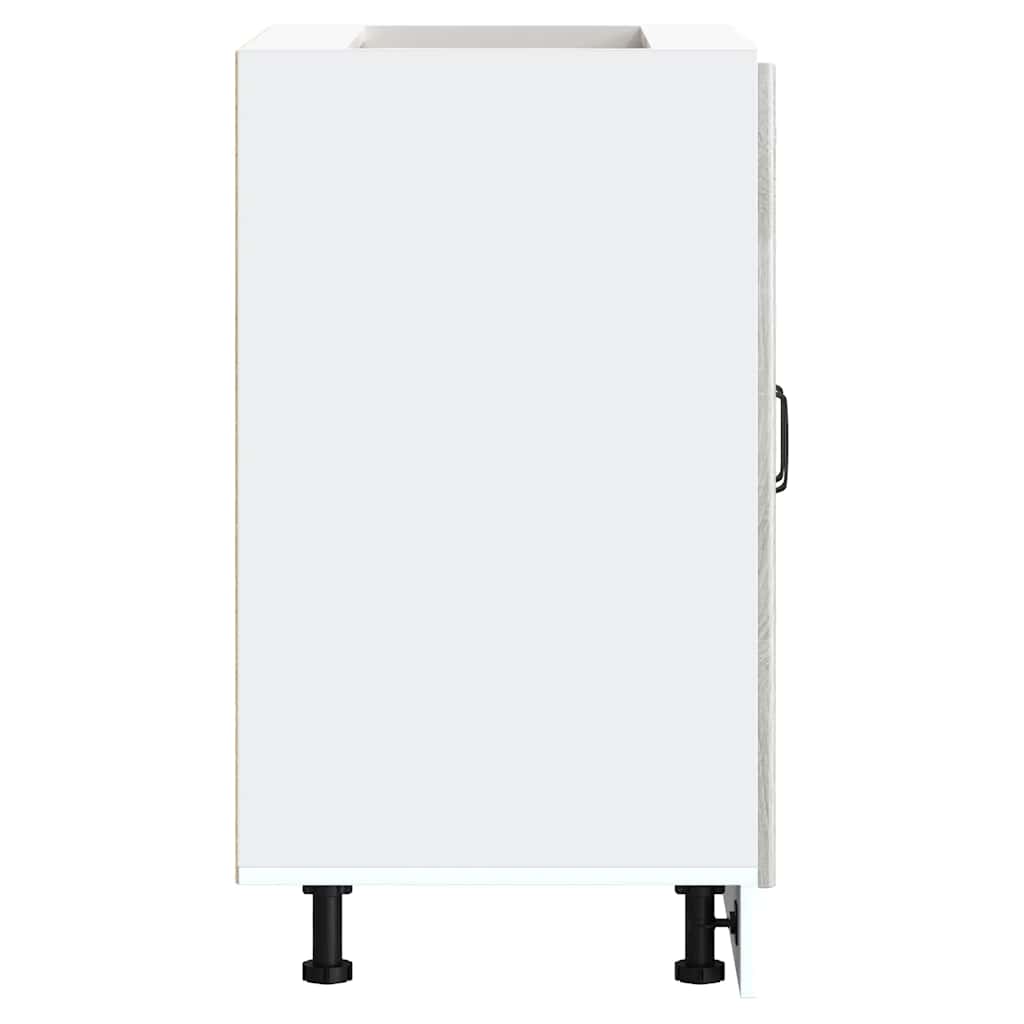 Mobile base lavello-Armadietto da bagno Kalmar Grigio Sonoma 60x46x81,5 cm