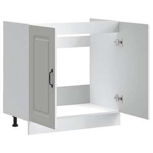 Mobile base lavello Kalmar Bianco 80x46x81,5 cm in Truciolato