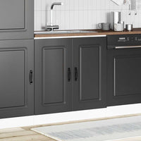 Mobile base lavello Kalmar Nero 80x46x81,5 cm in Truciolato 853448