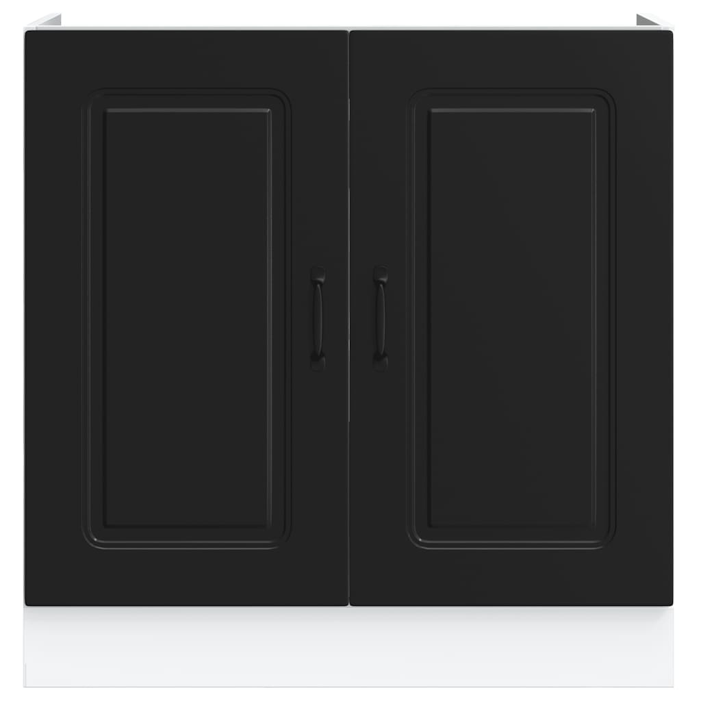 Mobile base lavello Kalmar Nero 80x46x81,5 cm in Truciolato 853448