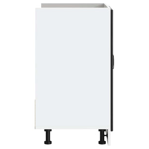 Mobile base lavello Kalmar Nero 80x46x81,5 cm in Truciolato 853448