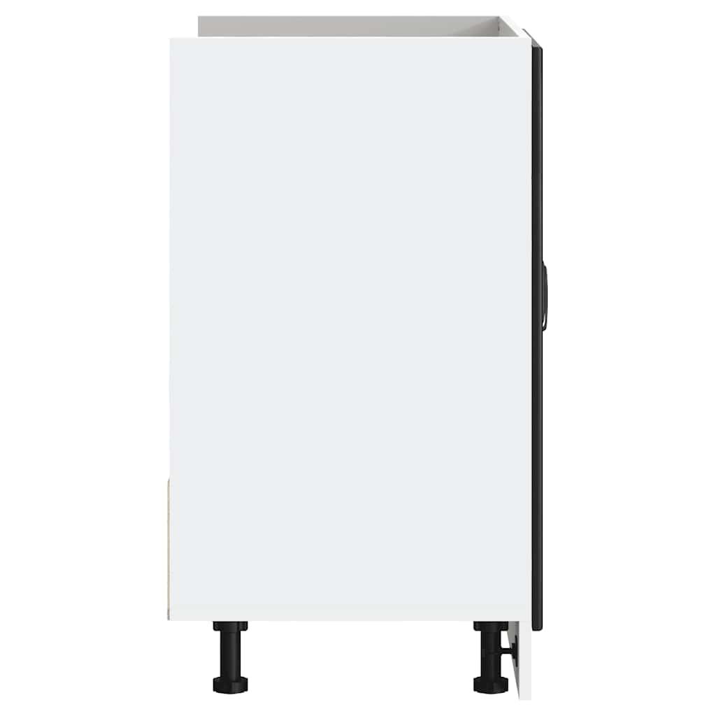 vidaXL Mobile base lavello Kalmar Nero 80x46x81,5 cm in Truciolato