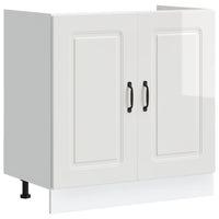 Mobile base lavello-Armadietto da bagno Kalmar Bianco Lucido 80x46x81,5 cm
