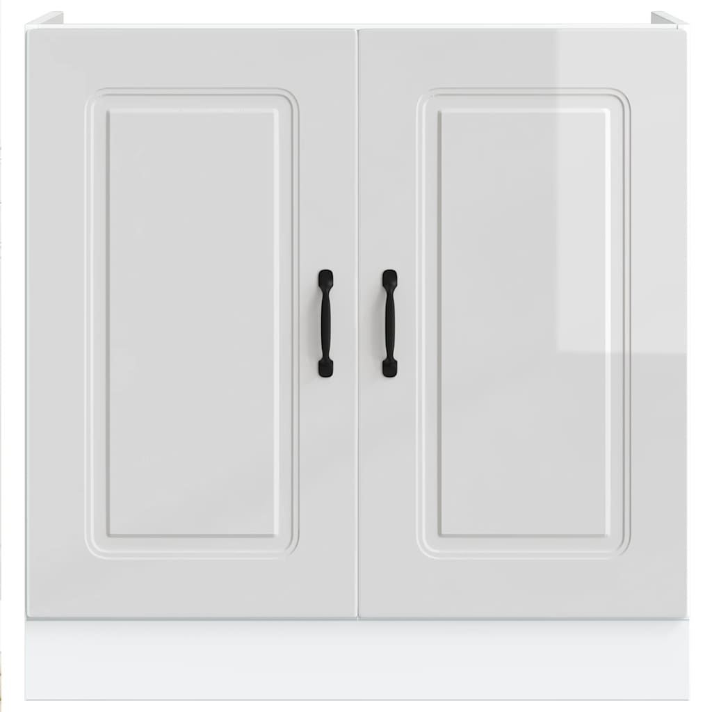 Mobile base lavello Kalmar Bianco Lucido 80x46x81,5 cm 853449