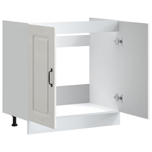 Mobile base lavello-Armadietto da bagno Kalmar Bianco Lucido 80x46x81,5 cm