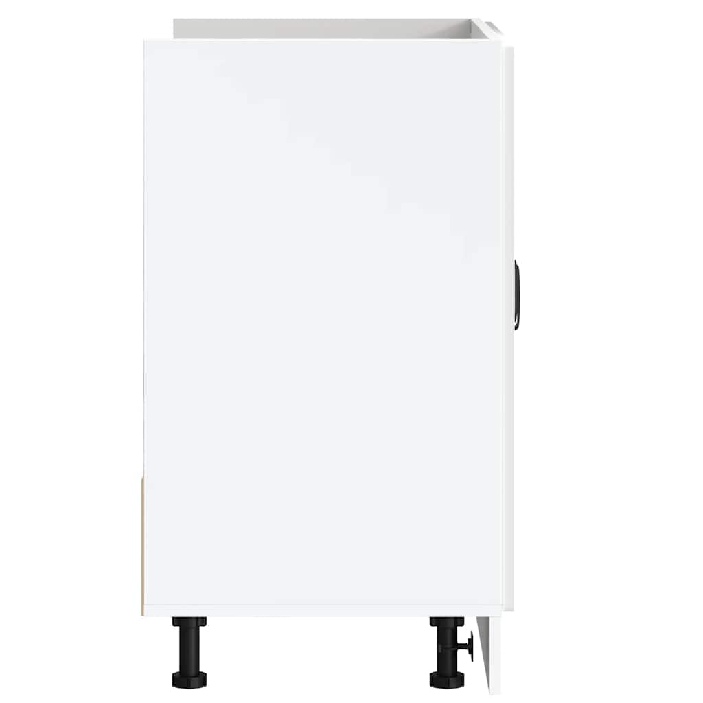 vidaXL Mobile base lavello Kalmar Bianco Lucido 80x46x81,5 cm