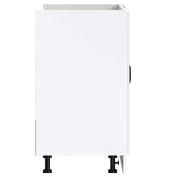 vidaXL Mobile base lavello Kalmar Bianco Lucido 80x46x81,5 cm