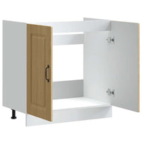 Mobile base lavello-Armadietto da bagno Kalmar Rovere Sonoma 80x46x81,5 cm
