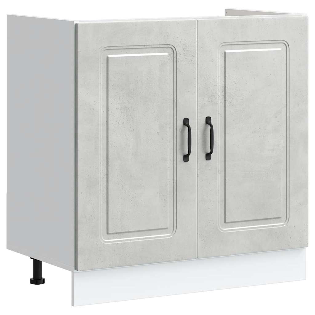 Mobile base lavello Kalmar Grigio Cemento 80x46x81,5 cm