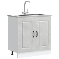 Mobile base lavello Kalmar Grigio Cemento 80x46x81,5 cm 853451