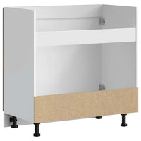 Mobile base lavello-Armadietto da bagno Kalmar Rovere Fumo 80x46x81,5 cm Truciolato