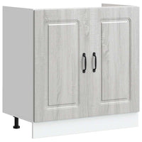 Mobile base lavello-Armadietto da bagno Kalmar Grigio Sonoma 80x46x81,5 cm