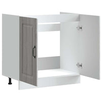 Mobile base lavello-Armadietto da bagno Kalmar Grigio Sonoma 80x46x81,5 cm