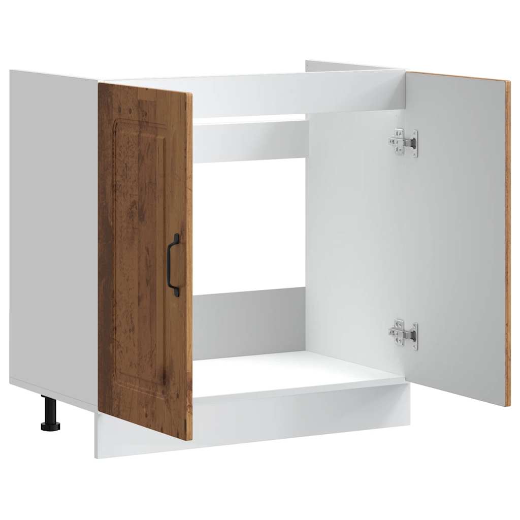 Mobile base lavello-Armadietto da bagno Kalmar Legno Vecchio 80x46x81,5 cm