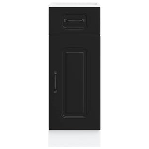 Base da Cucina Kalmar Nero in Legno Multistrato