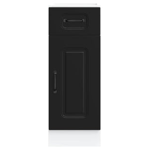 Base da Cucina Kalmar Nero in Legno Multistrato 853458