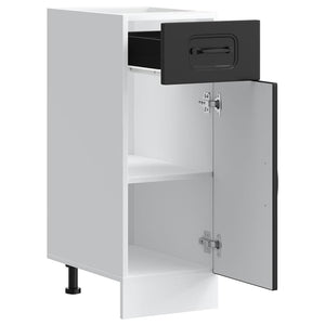 Base da Cucina-Mobile da cucina Kalmar Nero in Legno Multistrato 659792