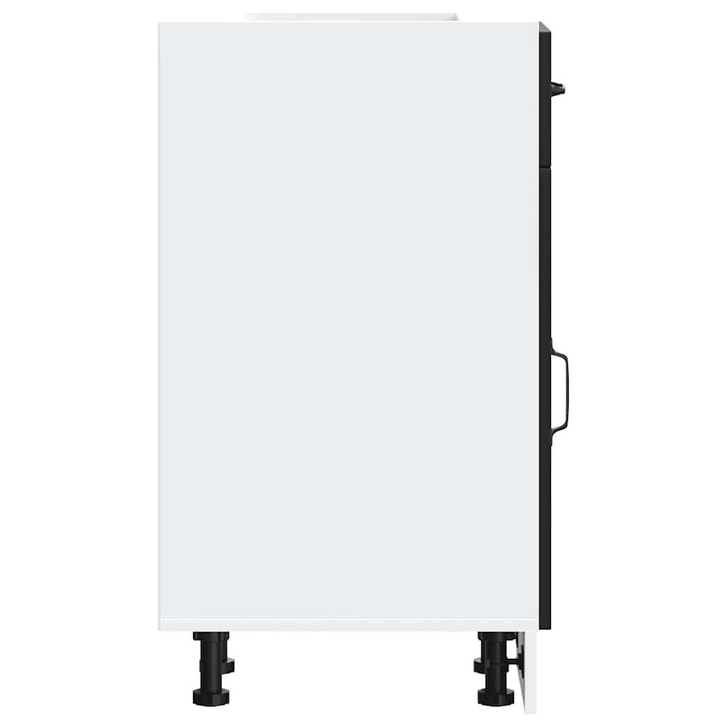 Base da Cucina Kalmar Nero in Legno Multistrato 853458