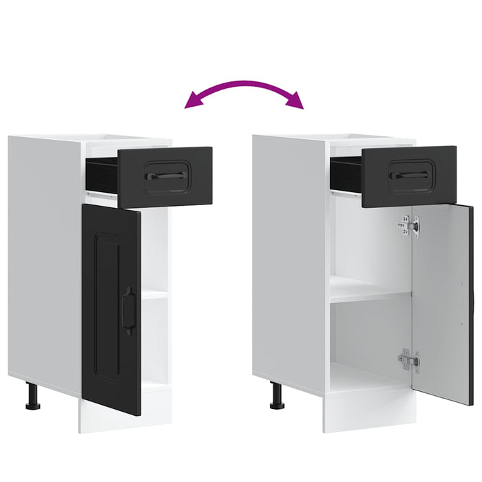 Base da Cucina Kalmar Nero in Legno Multistrato