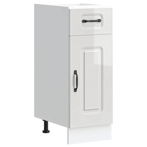 Base da Cucina Kalmar Bianco Lucido in Legno Multistrato 853459