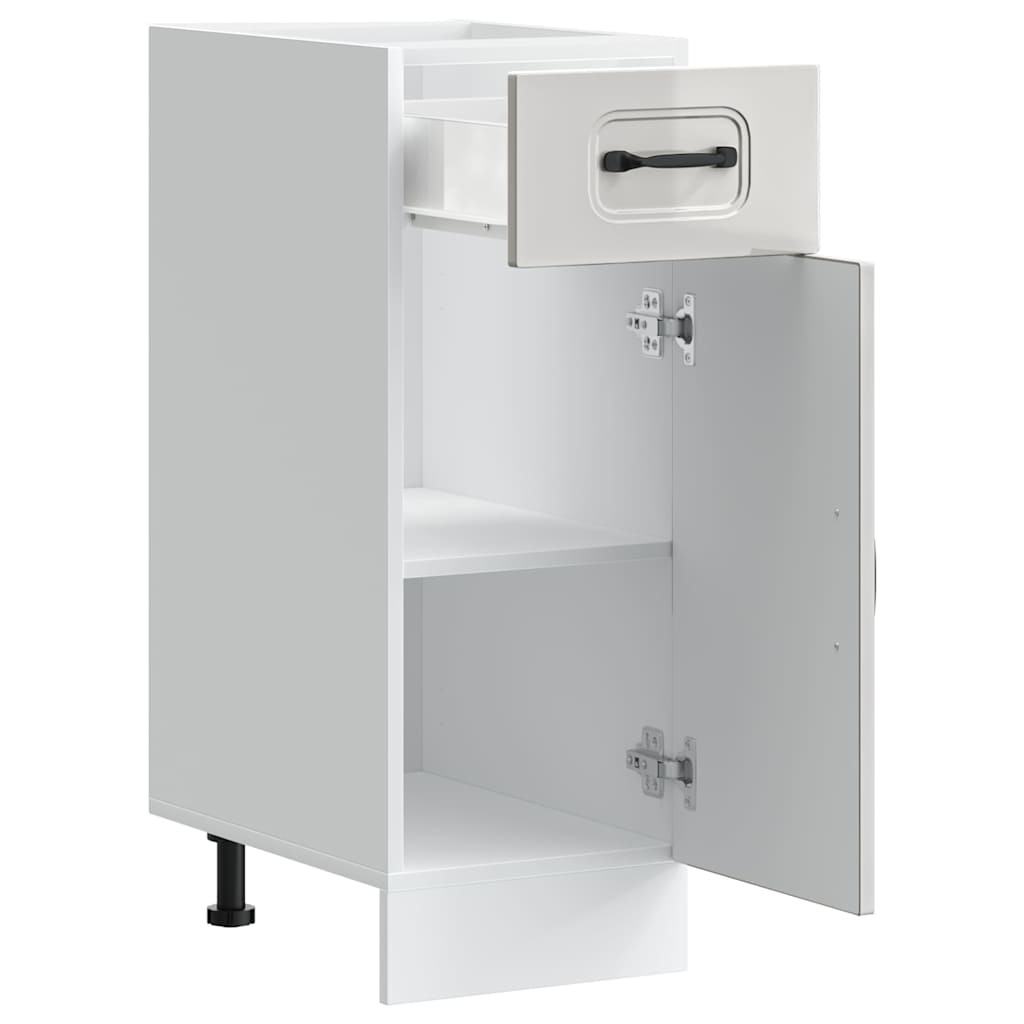 Base da Cucina Kalmar Bianco Lucido in Legno Multistrato 853459