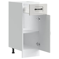 Base da Cucina Kalmar Bianco Lucido in Legno Multistrato 853459