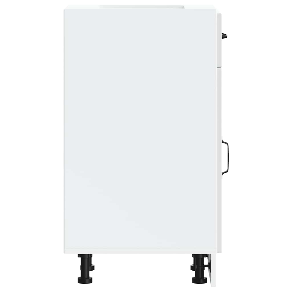 Base da Cucina Kalmar Bianco Lucido in Legno Multistrato