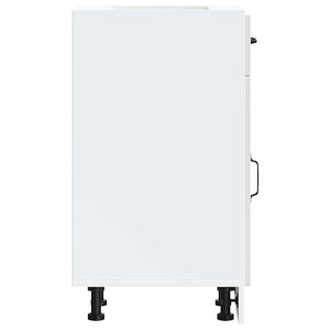 Base da Cucina Kalmar Bianco Lucido in Legno Multistrato