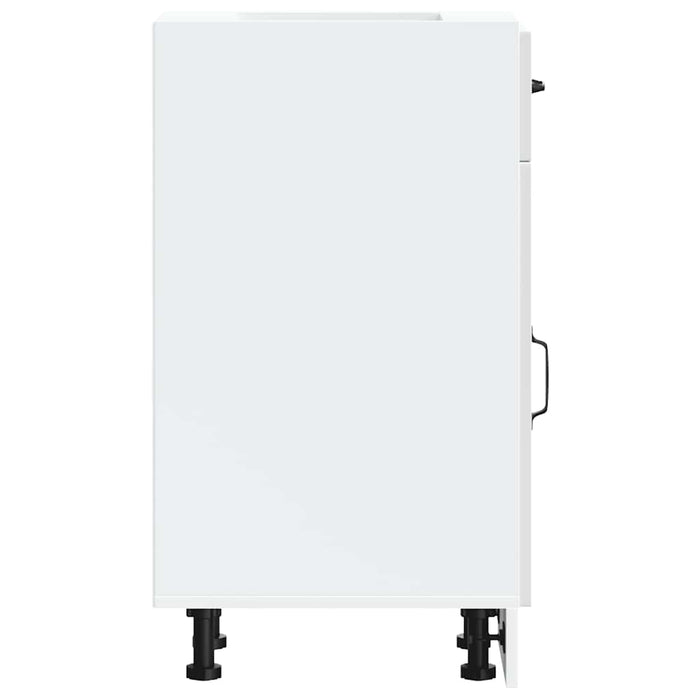 Base da Cucina Kalmar Bianco Lucido in Legno Multistrato