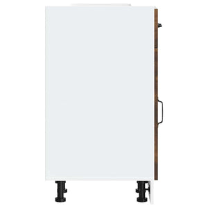 vidaXL Base da Cucina Kalmar Rovere Fumo in Legno Multistrato