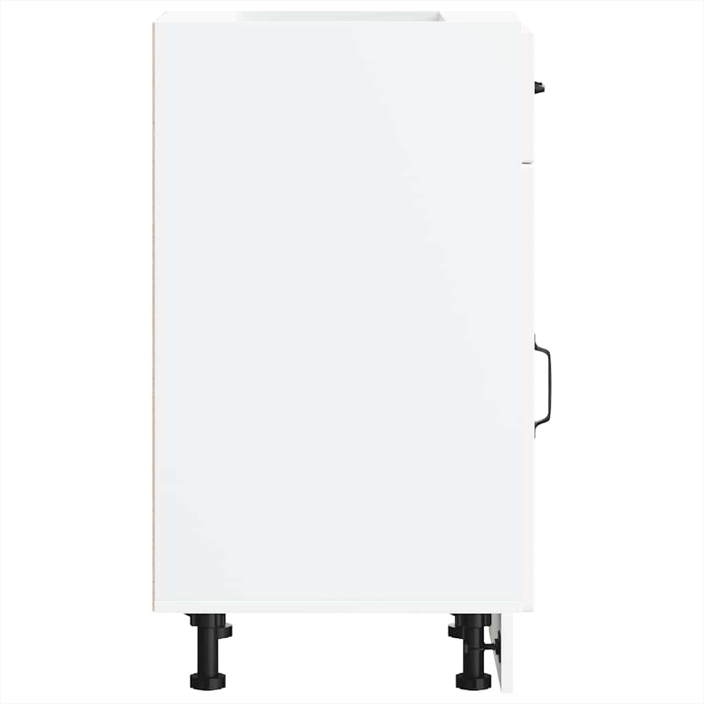 Base da Cucina-Mobile Base da Cucina Kalmar Bianco in Legno Multistrato 817908