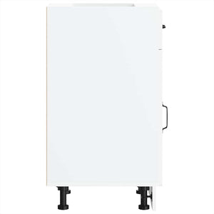 Base da Cucina-Mobile Base da Cucina Kalmar Bianco in Legno Multistrato 817908