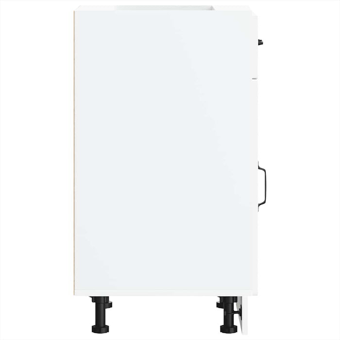 Base da Cucina-Mobile Base da Cucina Kalmar Bianco in Legno Multistrato 817908