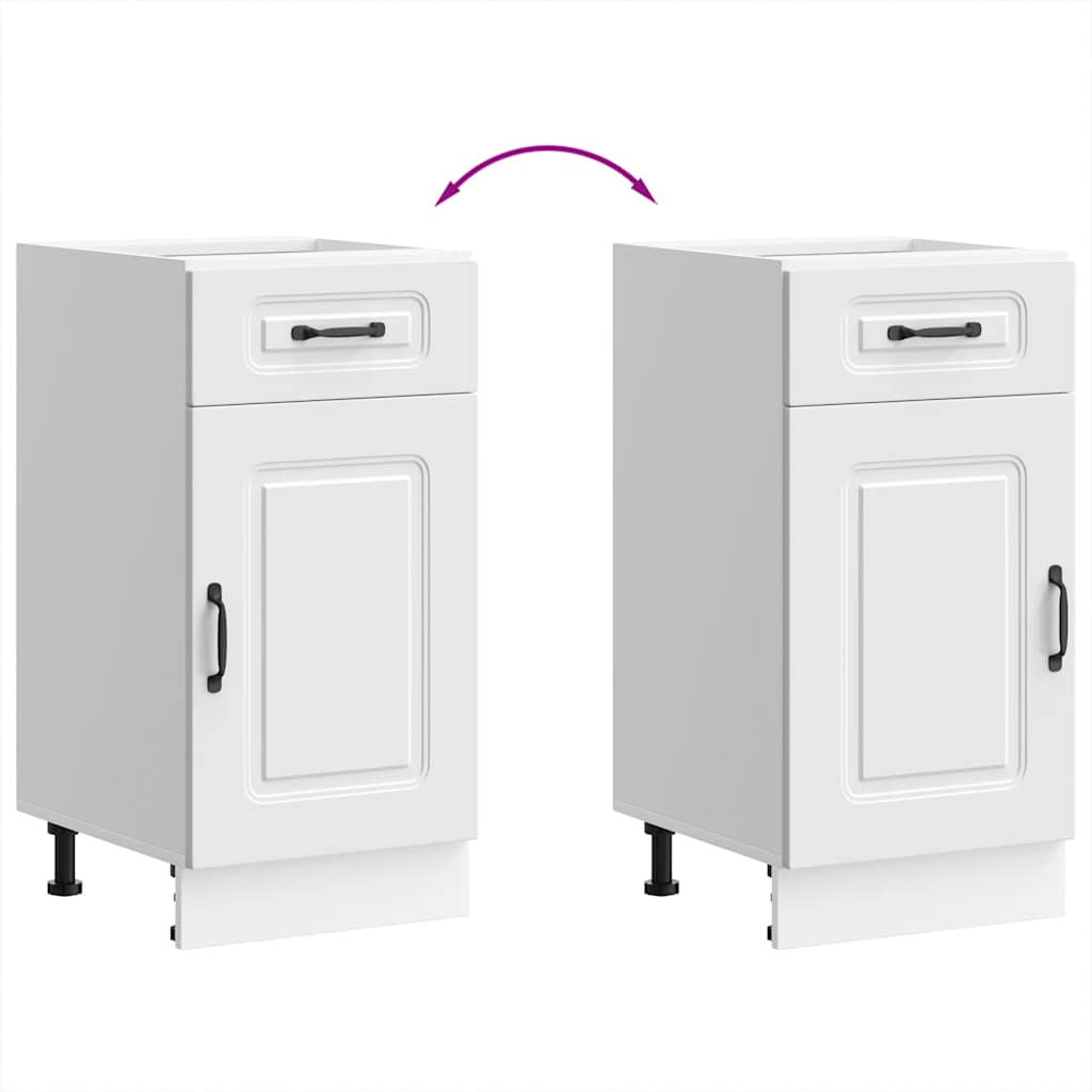 Base da Cucina-Mobile Base da Cucina Kalmar Bianco in Legno Multistrato 817908