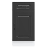 Base da Cucina Kalmar Nero in Legno Multistrato 853468