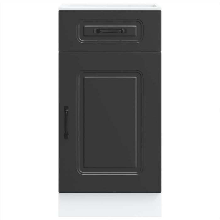 Base da Cucina Kalmar Nero in Legno Multistrato 853468